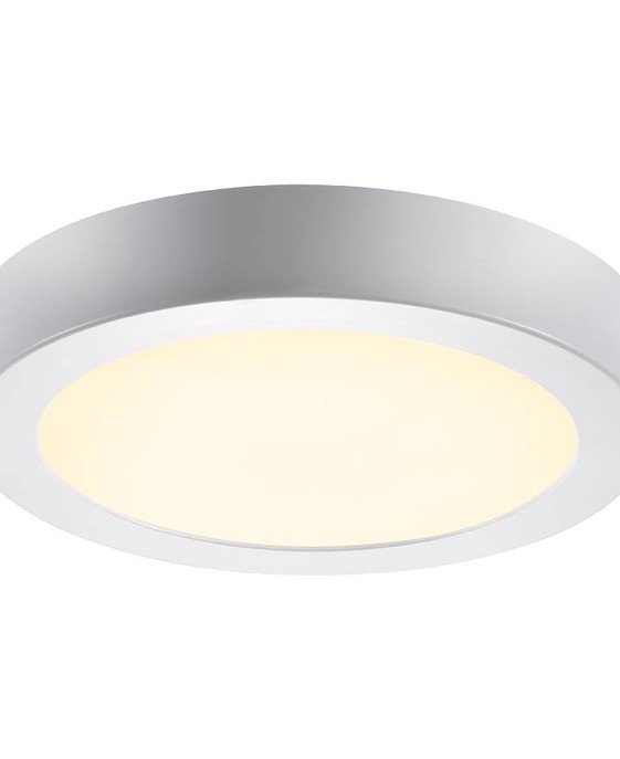 Stropní LED svítidlo Leroy od Nordluxu v klasickém jednoduchém designu v bílé barvě