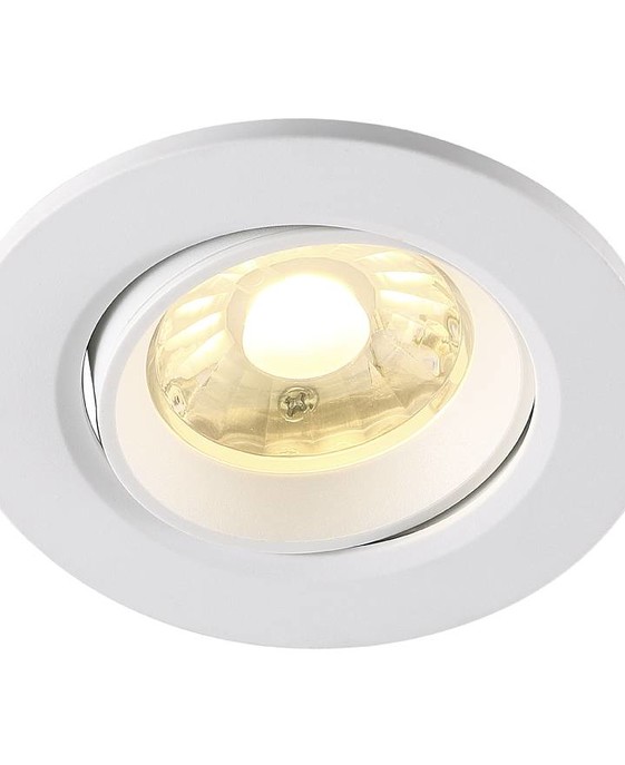 Vestavné stmívatelné svítidlo Nordlux Roar. Úsporná LED žárovka. Vhodné pro vnitřní i venkovní použití, k dispozici v bílé a černé variantě.