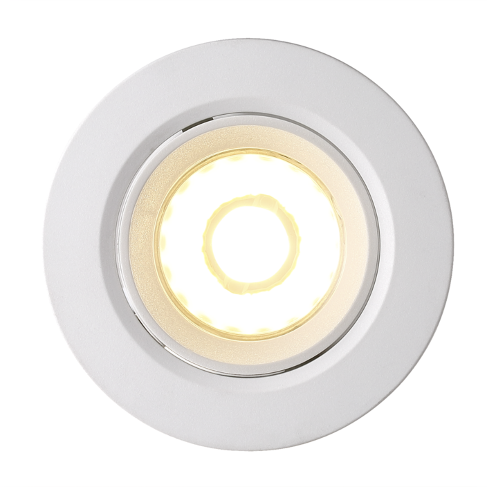 Vestavné stmívatelné svítidlo Nordlux Roar. Úsporná LED žárovka. Vhodné pro vnitřní i venkovní použití, k dispozici v bílé a černé variantě. (bílá)