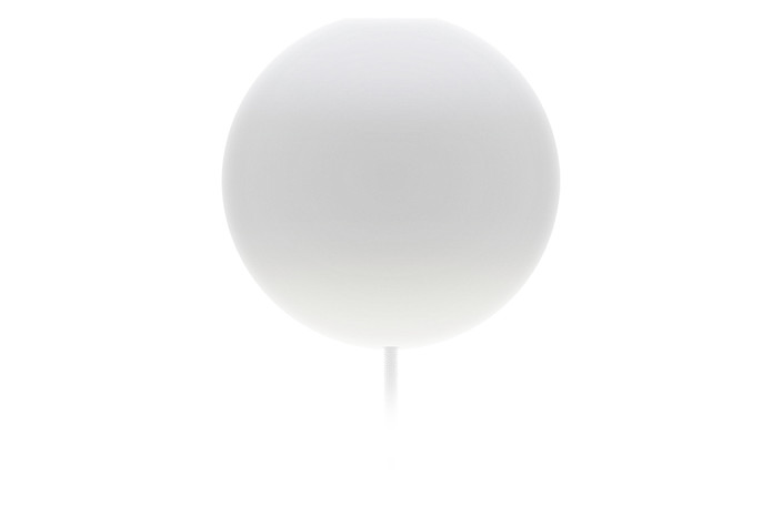 Originální závěs UMAGE Cannonball ve tvaru dělové koule. Černý nebo bílý silikon (bílá)