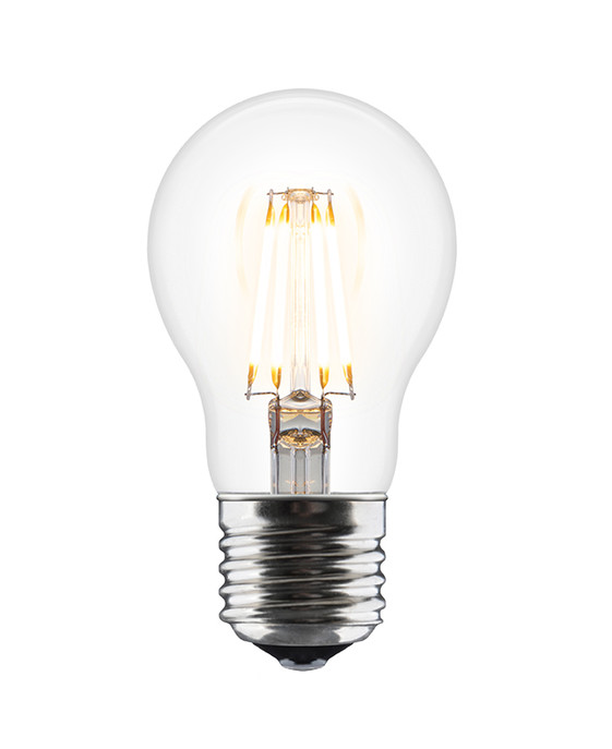 6W LED žárovka UMAGE Idea o průměru 6 cm, vhodná pro svítidla se závitem E27 nejen značky UMAGE.