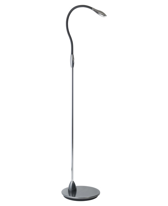 Stojací lampa Zonda z řady Beadligh od Original BTC, decentní kov a kůže v pěti barevných provedeních.
