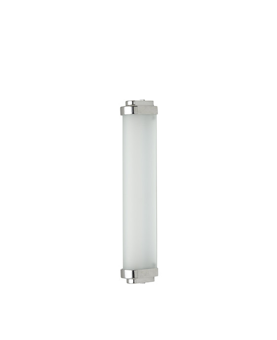 Lineární nástěnné LED svítidlo Cabin od Original BTC, ve třech variantách kovových zakončení, pískované sklo, krytí IP44, ve třech velikostech.